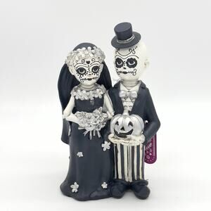 Dia De Los Muertos Sugar Skull Bride & Groom Wedding Couple Skeleton Day Of Dead